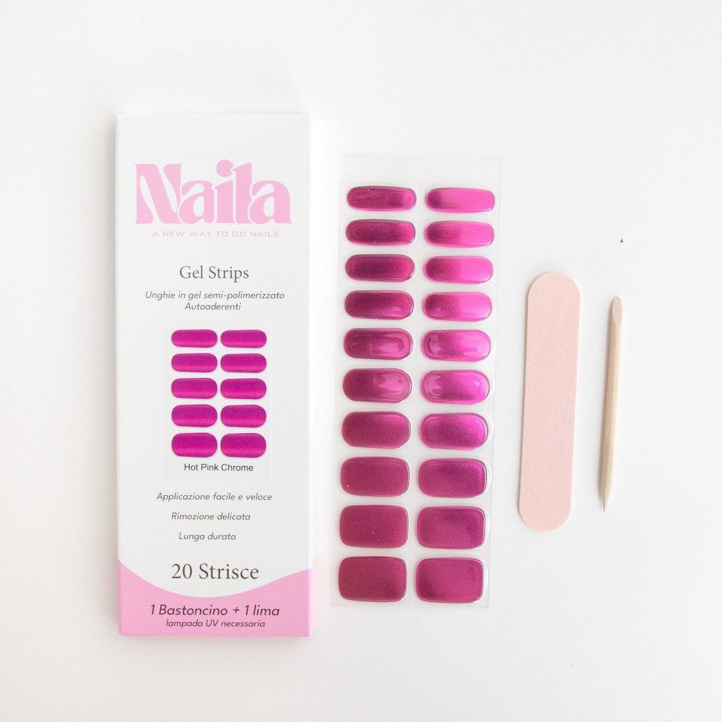Strisce Gel Hot Pink Chrome