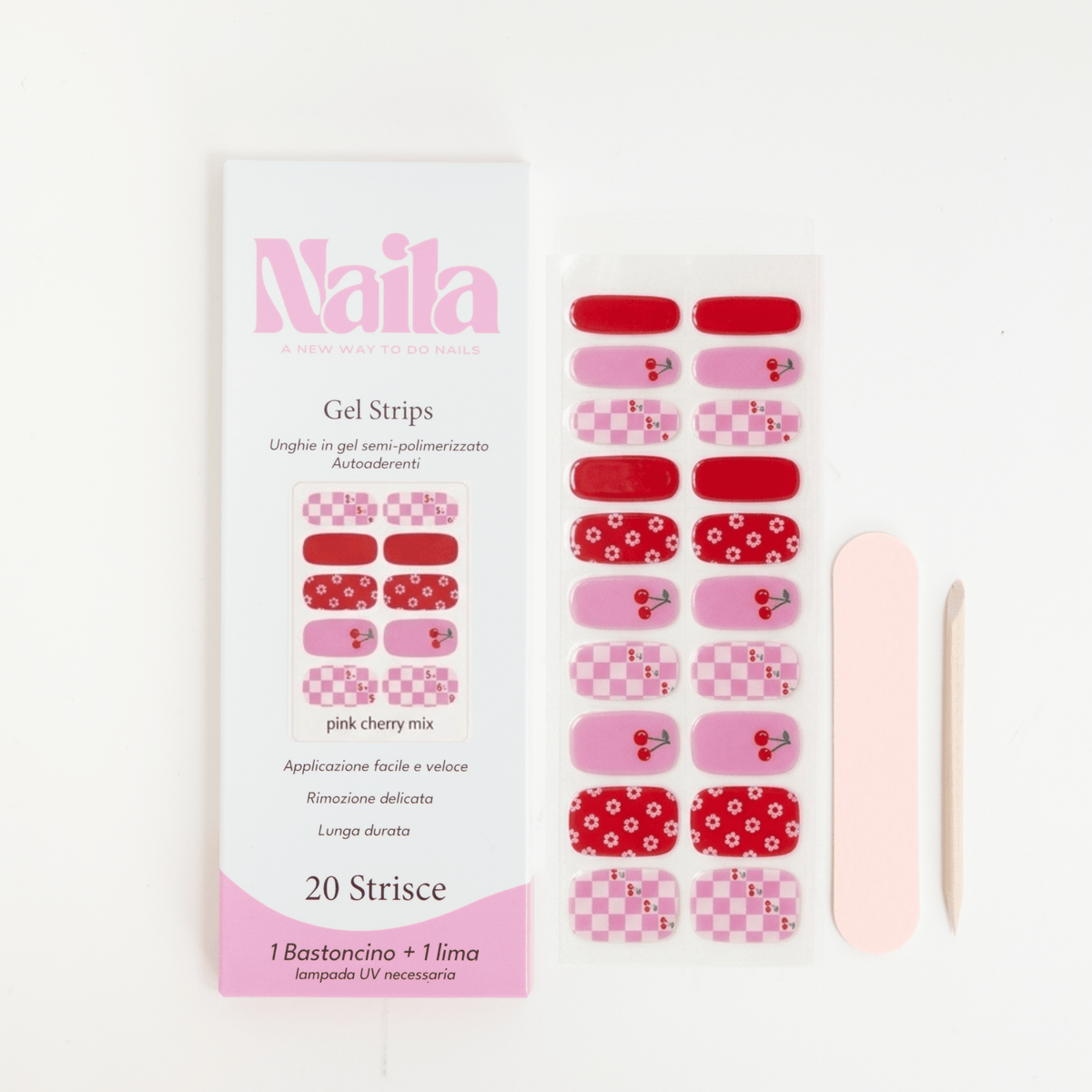 Strisce Gel Pink Cherry Mix