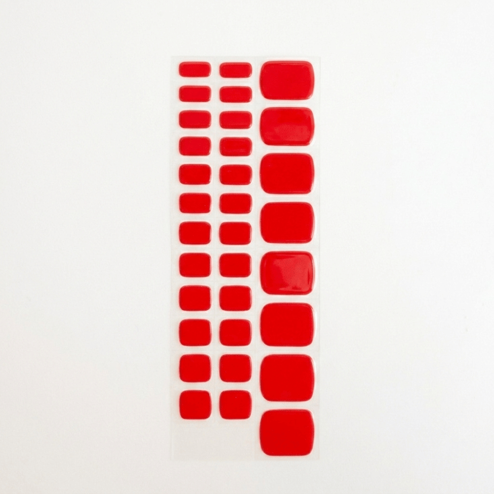 Strisce Gel Piedi Red Poppy
